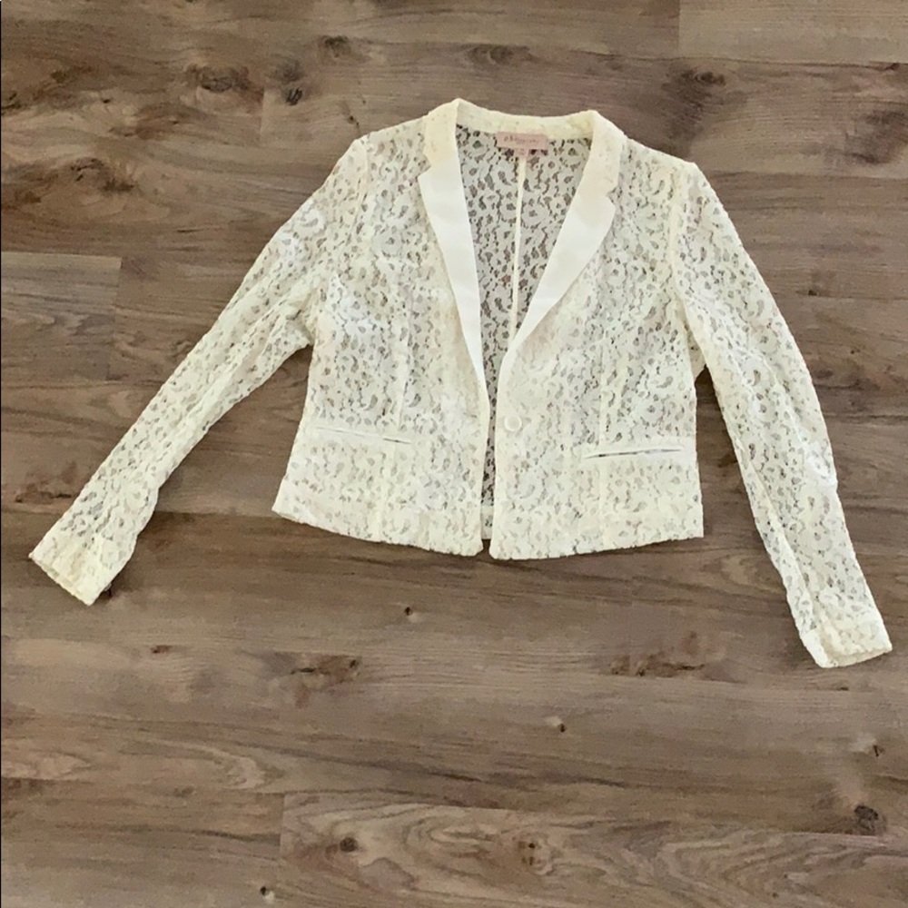 Philosophy Ivory lace blazer